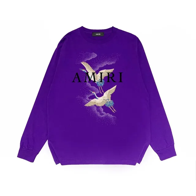 Amiri Crewneck Sweatshirt Crane Print