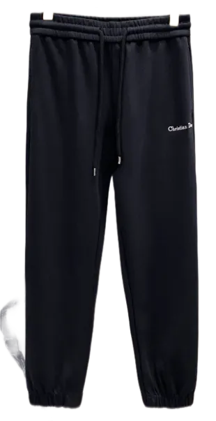 Dior Joggers Embroidered Logo Black