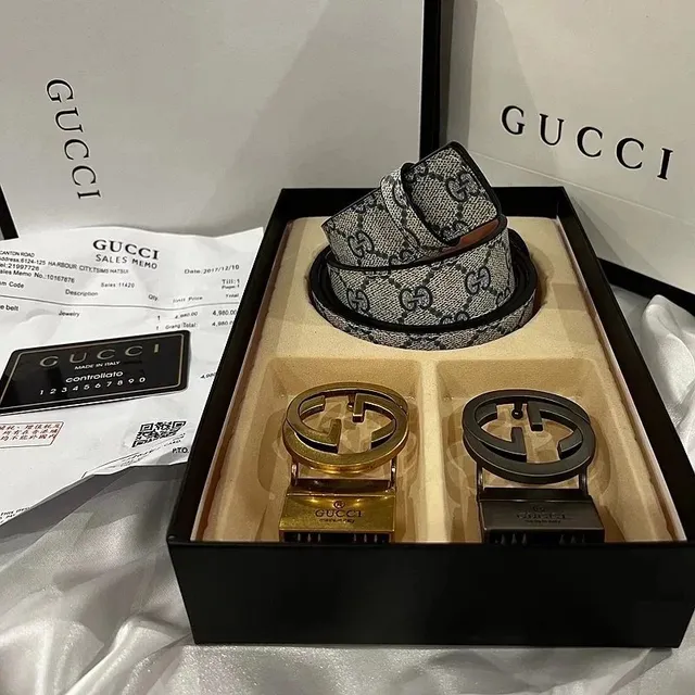 Gucci GG Marmont Belt Monogram Canvas with Interlocking G Buckle