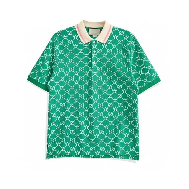 Gucci Polo Shirt GG and Star Print