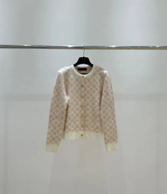 Gucci Knit Cardigan GG Monogram Print