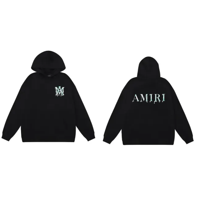 Amiri Hooded Sweatshirt Dripping Logo
