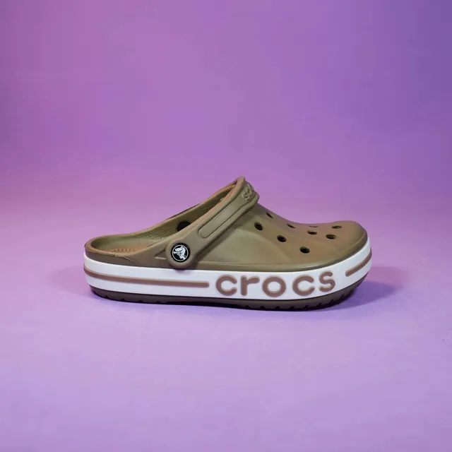 Crocs Classic Clog Olive with White Band