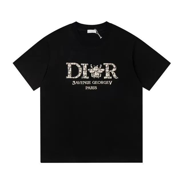 Dior Graphic T-Shirt Oblique Logo Print