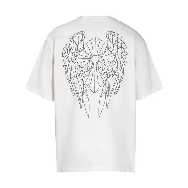 Balenciaga Wings Graphic Tee Embroidered Angel Wings
