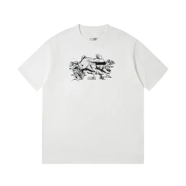Maison Margiela Graphic T-Shirt Rabbit Print