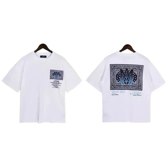Amiri Graphic T-Shirt Bandana Print