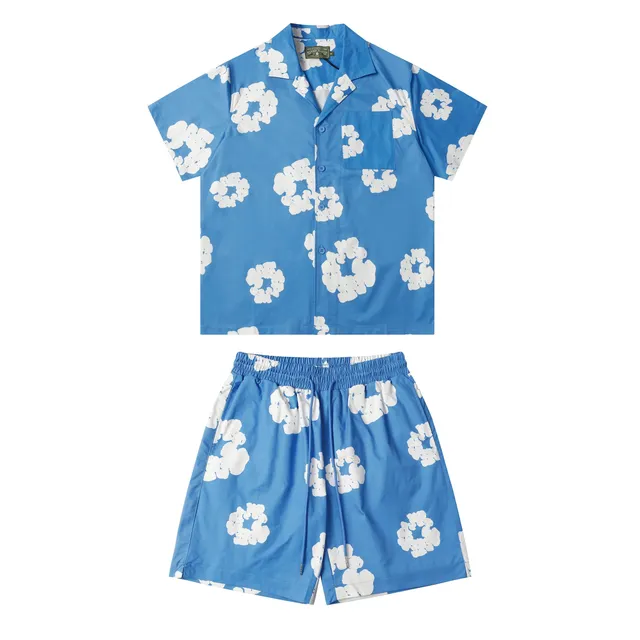 Palace Short-Sleeve Shirt & Shorts Set Cloud Print