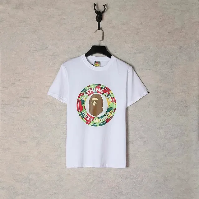 BAPE T-Shirt Camo Circle Ape Head