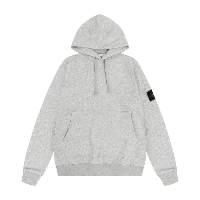 Stone Island Hooded Sweatshirt Melange Grey