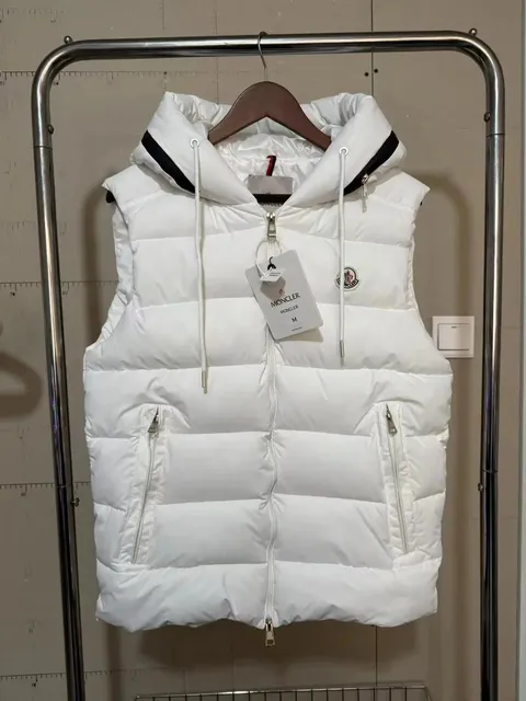 Moncler Hooded Puffer Vest Classic Logo