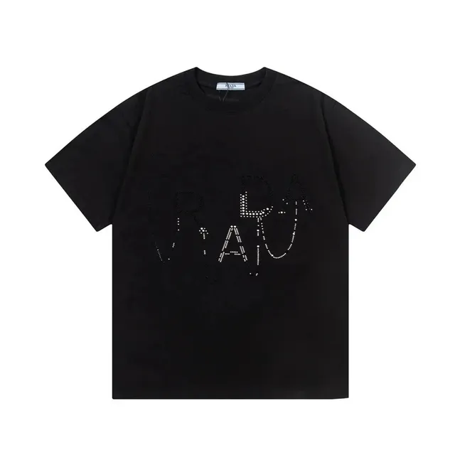 Prada Logo T-Shirt Crystal-Embellished