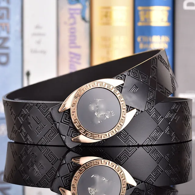 27 # Gold Buckle+Antique Medusa Black