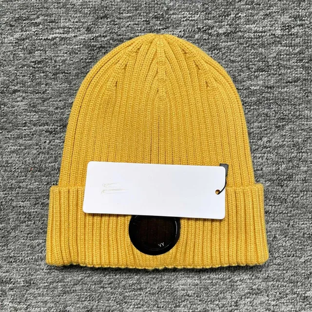 C.P. Company Ribbed Beanie With Logo Patch