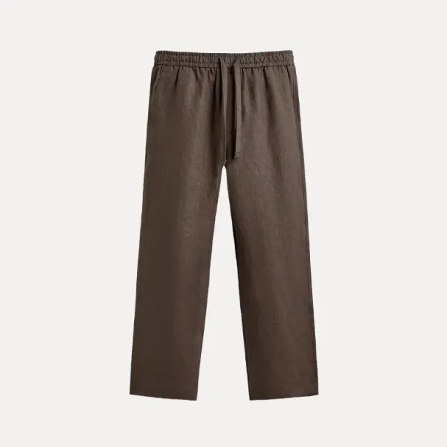 Louis Vuitton Drawstring Linen Trousers Relaxed Fit