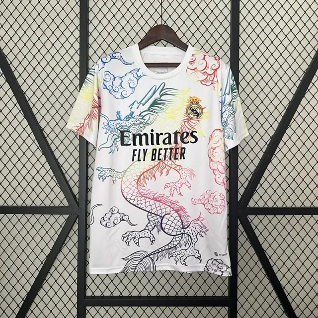 2425皇马圆领嘿龙白龙