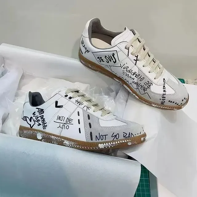Maison Margiela Future Sneaker Graffiti Print