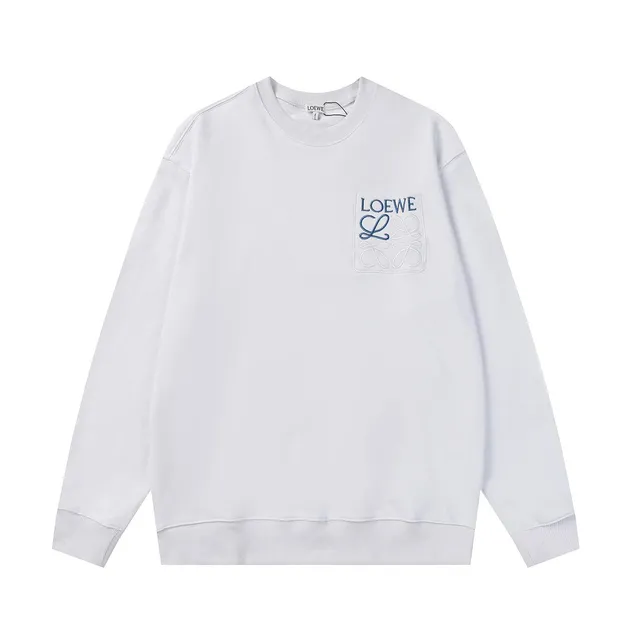 Loewe Crewneck Sweatshirt Embroidered Logo Pocket