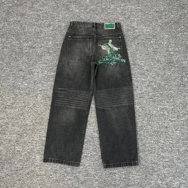Denim Tears Wide-Leg Jeans Embroidered Back Pocket