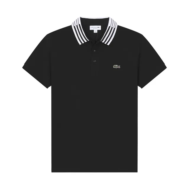Lacoste Polo Shirt Striped Collar