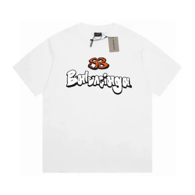 Balenciaga Logo T-Shirt BB Graffiti