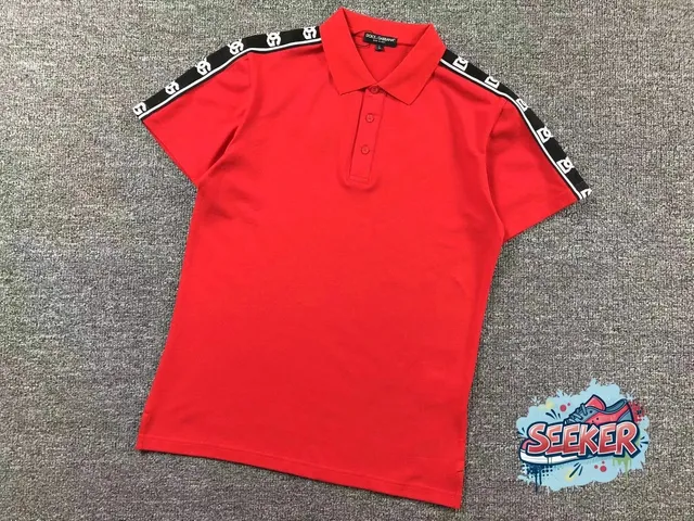 Dolce & Gabbana Polo Shirt Logo Tape Sleeve