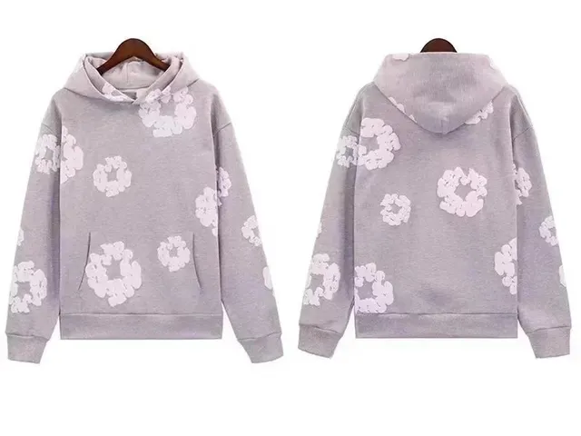 Hooded Sweatshirt Floral Print