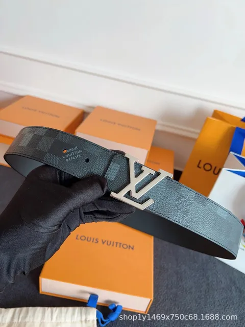 Louis Vuitton LV Initiales Belt Damier Graphite