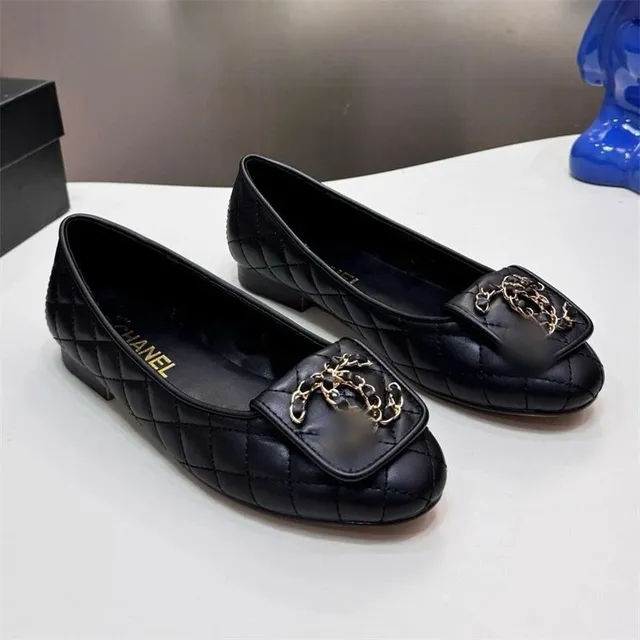 Chanel Quilted Loafer CC Chain Detail