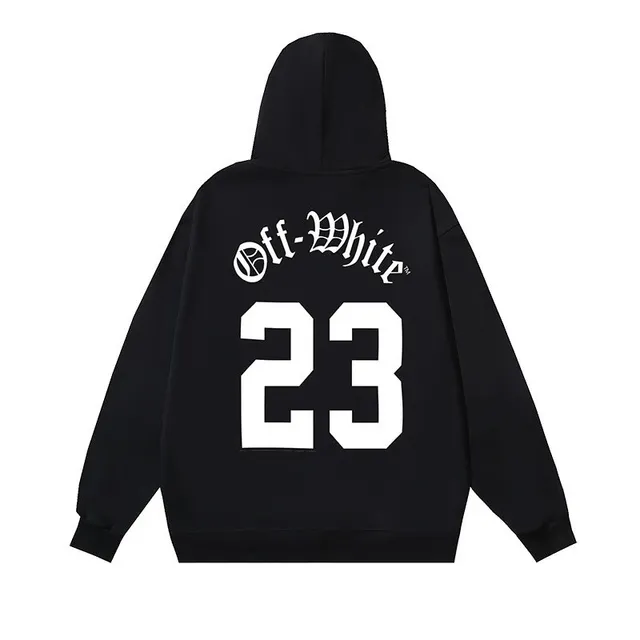 Off-White Zip-Up Hoodie 23 Graphic