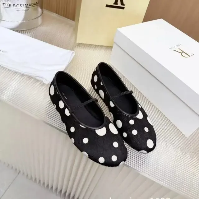 Mary Jane Loafers Polka Dot