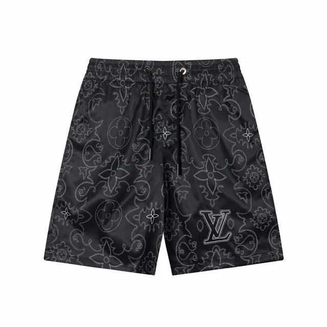 Louis Vuitton Monogram Shorts White Outline Print