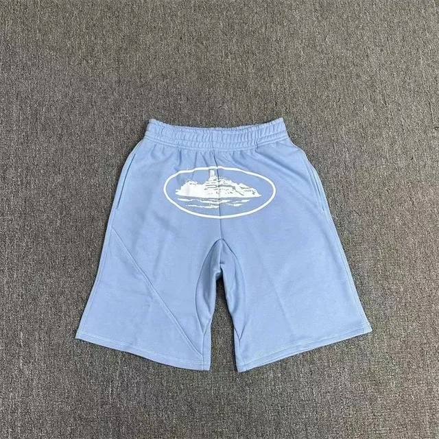 Fear of God Essentials Logo Shorts Light Blue