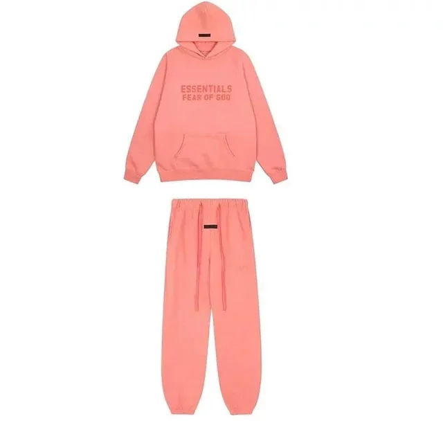 Fear of God Essentials Essentials Hoodie and Joggers Set Pink