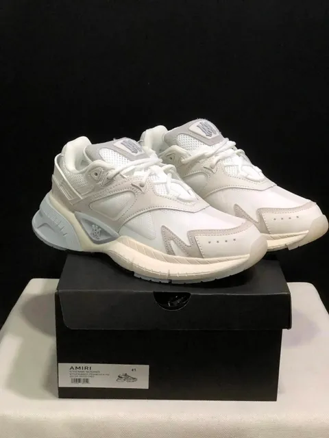Amiri MA Runner White/Grey
