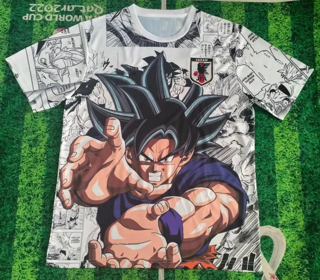 Dragon Ball x Japan National Team Jersey Goku Manga Print