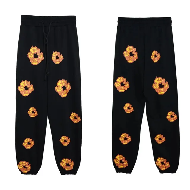 Broken Planet Jogger Flame Print
