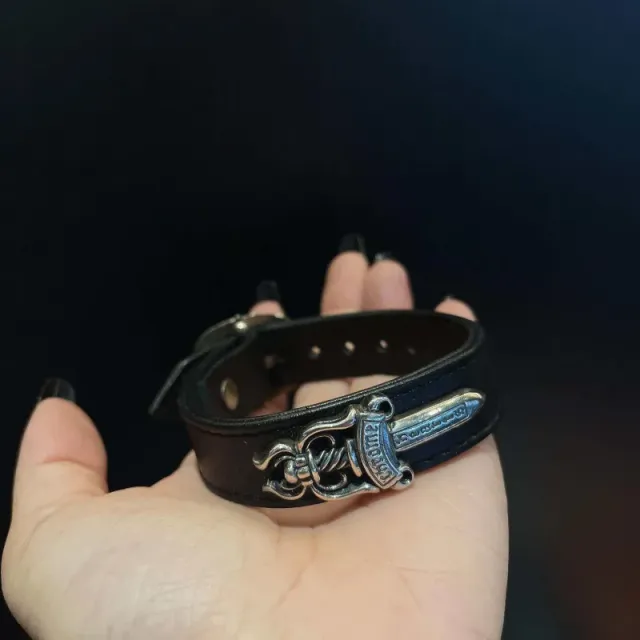 Chrome Hearts Sword Belt Bracelet Cross & Sword
