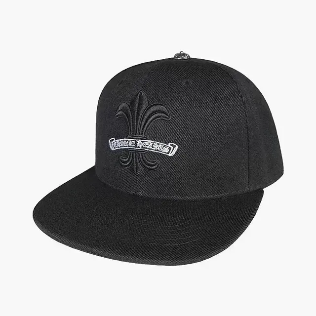 Chrome Hearts Snapback Cap Fleur-de-Lis Embroidery