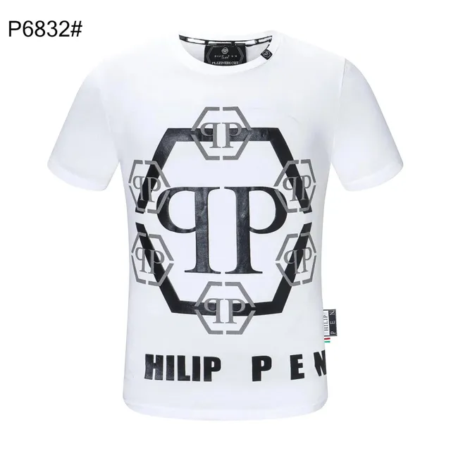 Philipp Plein Graphic Tee Hexagon Logo Print
