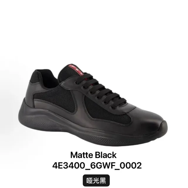 Prada Linea Rossa Trainer Matte Black