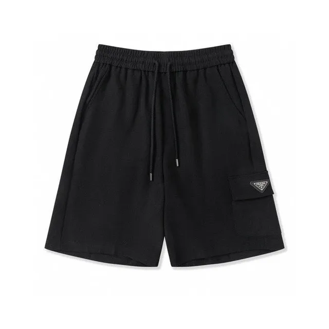 Prada Cargo Shorts Triangle Logo Patch