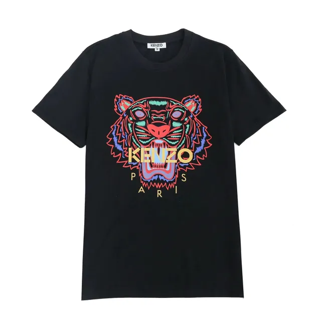 Kenzo Tiger Graphic Tee Neon Tiger Print