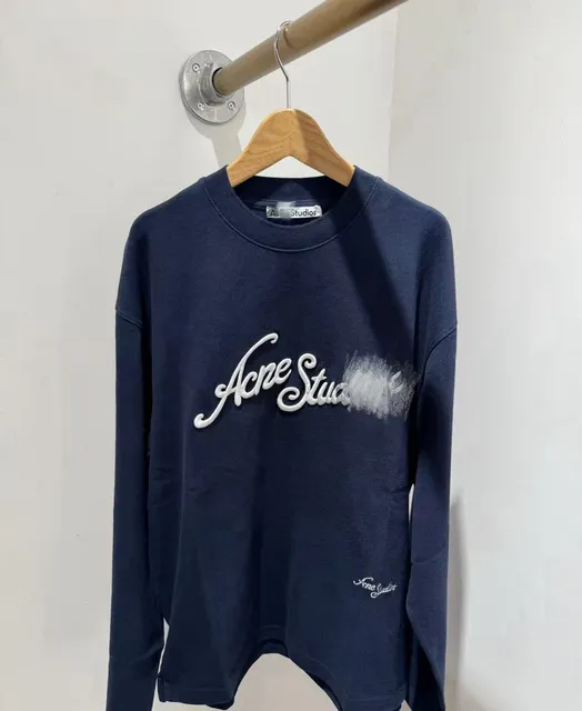 Acne Studios Crewneck Sweater Embroidered Logo