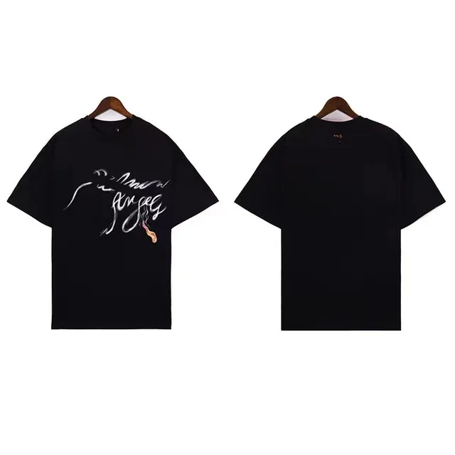 Palm Angels T-Shirt Smoking Angels Print