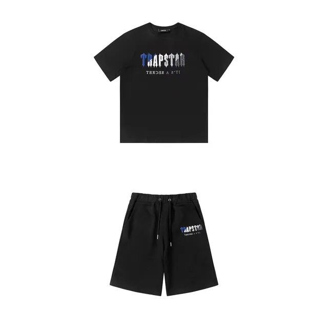 Trapstar Logo Tee and Shorts Set It's A Secret