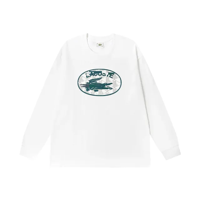Lacoste Long Sleeve Tee Oval Croc Logo