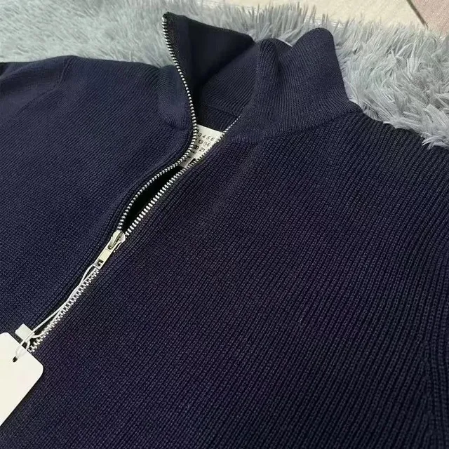 拉链藏青色