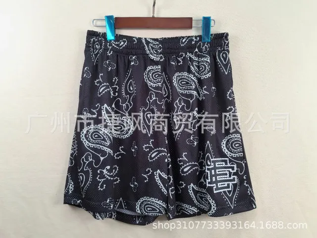 Eric Emanuel Mesh Shorts Paisley Print