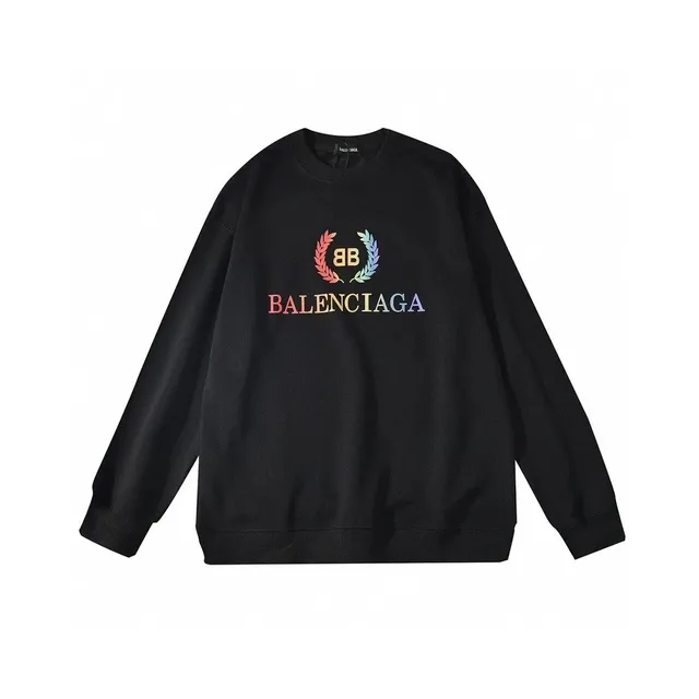 Balenciaga Crewneck Sweatshirt Rainbow Logo